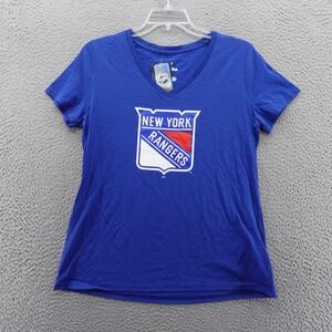 New York Rangers NHL Fanatics Womens Blue‎ TShirt Tee Top Size Large NWT